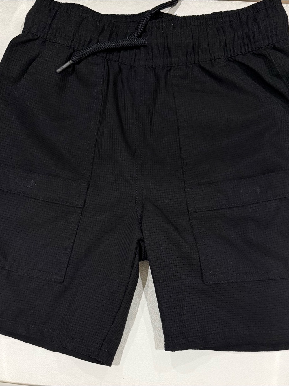 The Children's Place Black Drawstring Cargo-Style Kids Shorts